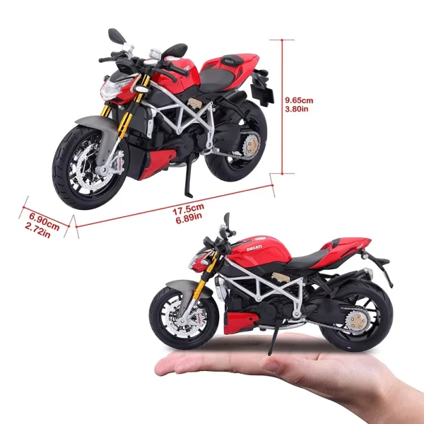 MAISTO 1:12 MOTORCYCLES - DUCATI SUPER NAKED S RED