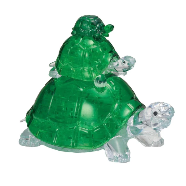 CRYSTAL PUZZLES 3D PUZZLE 37 Pcs 3 TURTLES