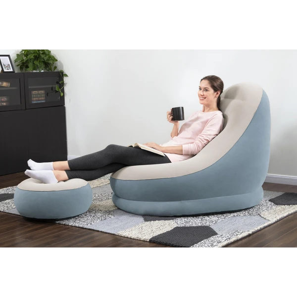 BESTWAY INFLATABLE 121X100X86 cm COMFORT CRUISER LOUNGE LIGHT BLUE