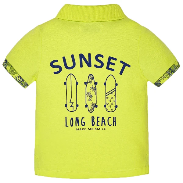 MAYORAL SHORT SLEEVES POLO STRETCH PINEAPPLE