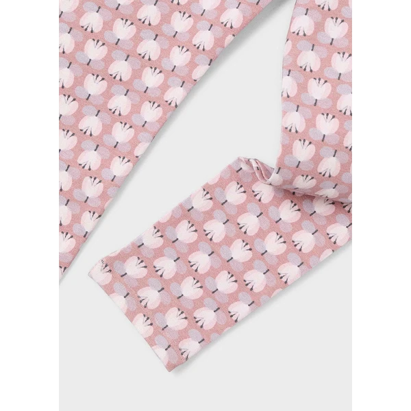 MAYORAL LEGGINGS COTTON PRINTED SOFT PINK