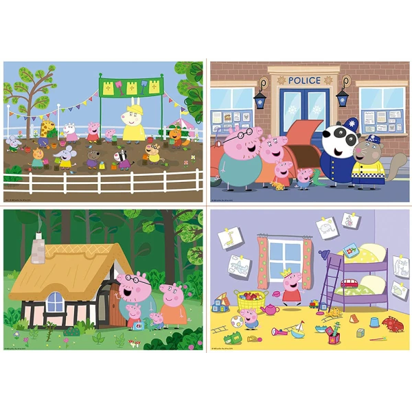 EDUCA MULTI 4 PUZZLES JUNIOR PEPPA PIG 20-40-60-80