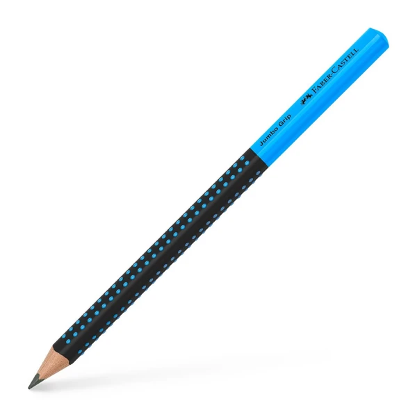 FABER-CASTELL ΜΟΛΥΒΙ JUMBO GRIP HB ΔΙΧΡΩΜΟ - ΜΑΥΡΟ-ΜΠΛΕ