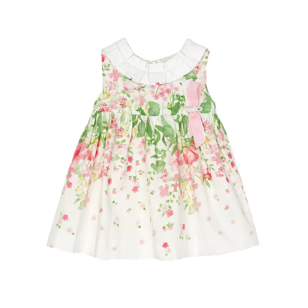 MAYORAL DRESS EDGING FLOWERS PINK
