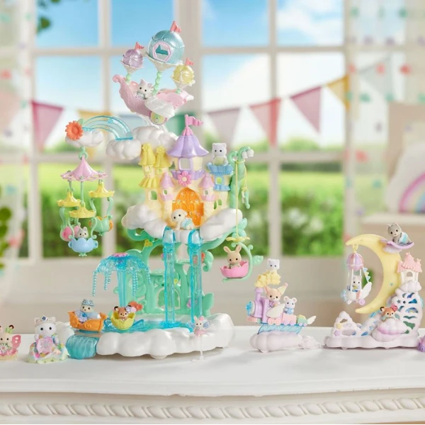 THE SYLVANIAN FAMILIES SKYTOP FAIRY CASTLE