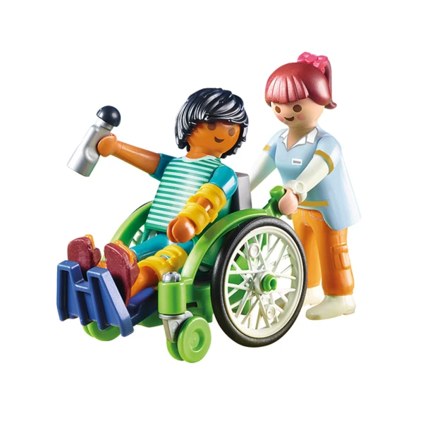 PLAYMOBIL CITY LIFE ΙΑΤΡΙΚΟ ΚΕΝΤΡΟ ΑΣΘΕΝΗΣ ΜΕ ΚΑΡΟΤΣΑΚΙ