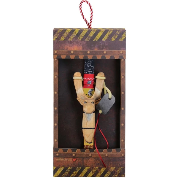 SYNCHRONIA HANDMADE CANDLE 30 cm SLINGSHOT MOOSE