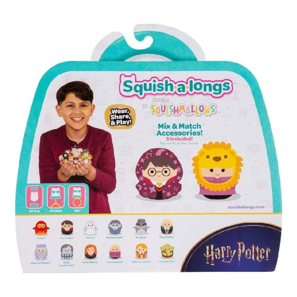 SQUISH-A-LONGS HARRY POTTER SET 12 pcs FIGURES & ACCESSORIES