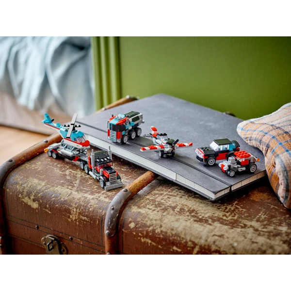 LEGO® CREATOR FLATBED TRUCK WITH HELICOPTER