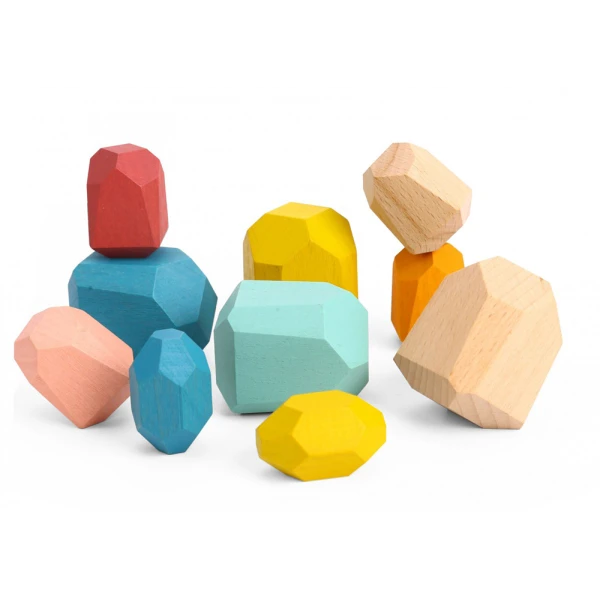 WOODEN STACKING TOY - STONES
