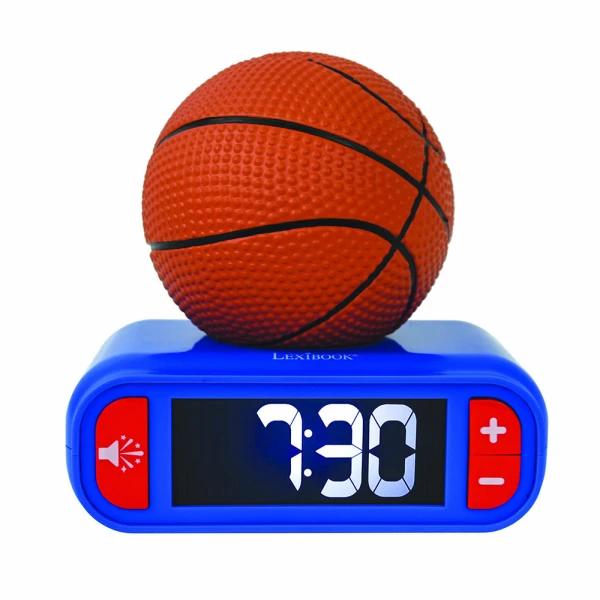 LEXIBOOK CHILDREN\'S TABLE CLOCK ALARM – BASKETBALL