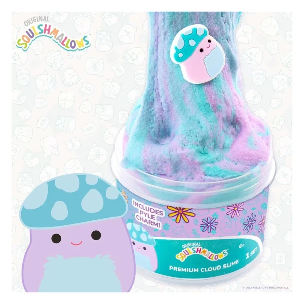 SQUISHMALLOWS ΑΡΩΜΑΤΙΚΟ CLOUD SLIME ΜΕ TOPPER ΣΕ ΒΑΖΑΚΙ W1 - PYLE THE MUSHROOM