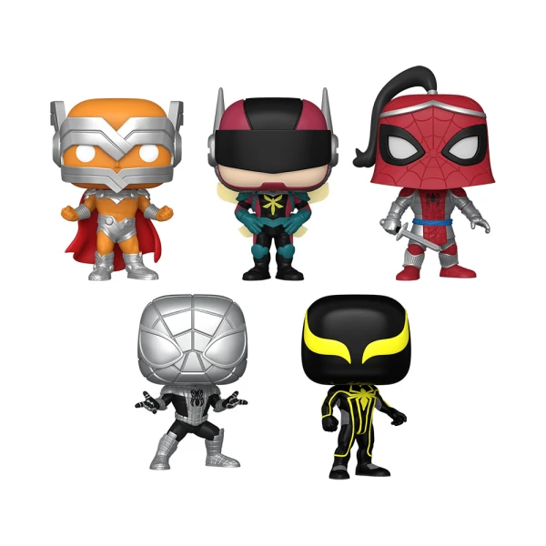 FUNKO POP! 5 PACK MARVEL SPIDERMAN VINYL FIGURES PRODIGY