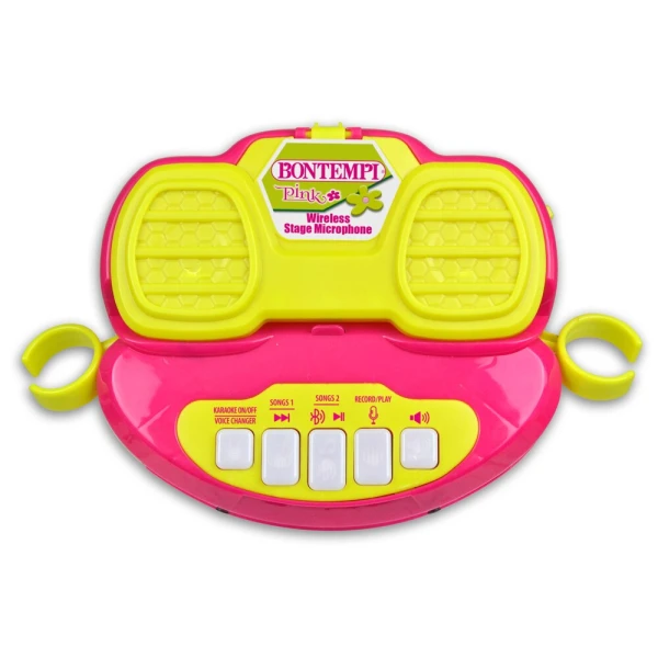 BONTEMPI WIRELESS SHOWTIME STAGE PINK WITH 2 MICROPHONES
