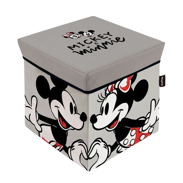STORAGE STOOL 30X30X30 cm - MINNIE & MICKEY
