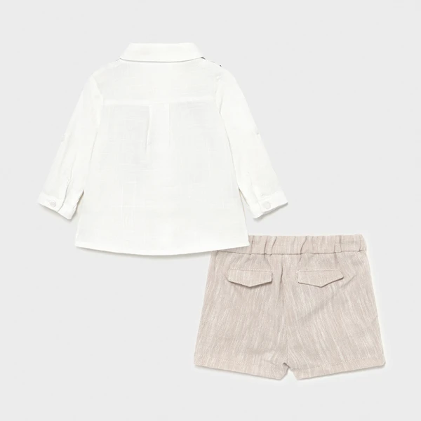 MAYORAL SET SHORT PANTS AND VEST BEIGE