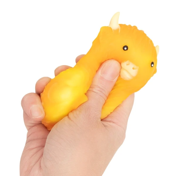 KEYCRAFT SQUISHY RAINBOW HIGHLAND COW - 3 COLORS