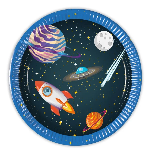 SPACE ROCKET FSC ΧΑΡΤΙΝΑ ΠΙΑΤΑ 20 εκ. 8 τεμ. NEXT GENERATION