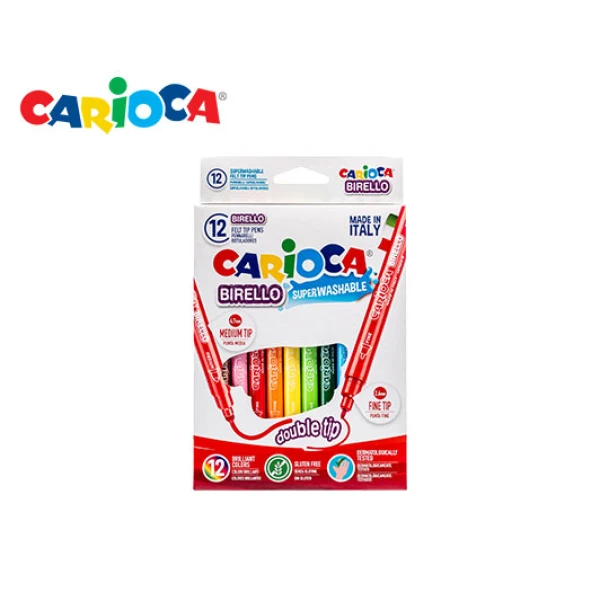 MARKERS CARIOCA BIRELLO 12 PCS-FIBRE PEN