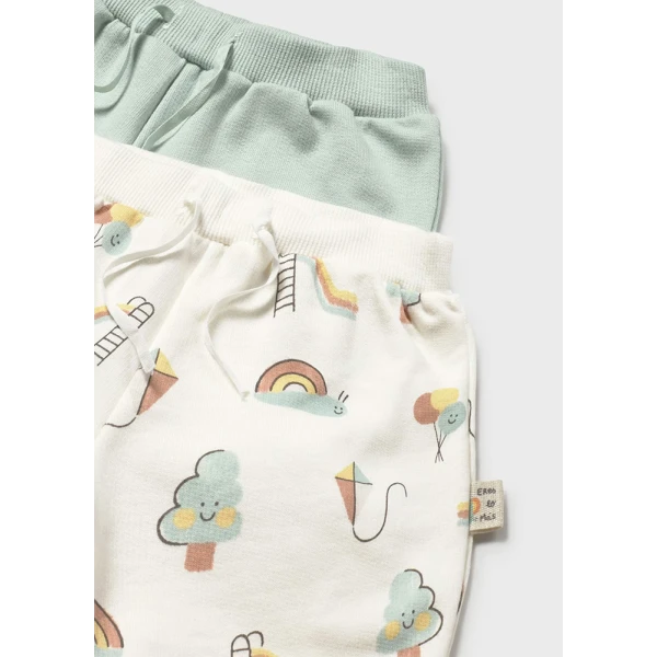 MAYORAL SET 2 PANTS SHORT MINT 