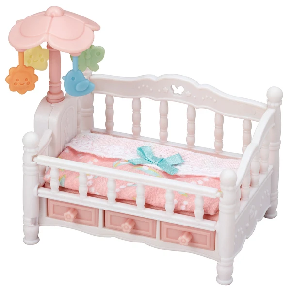 THE SYLVANIAN FAMILIES CRIB WITH MOBILE
