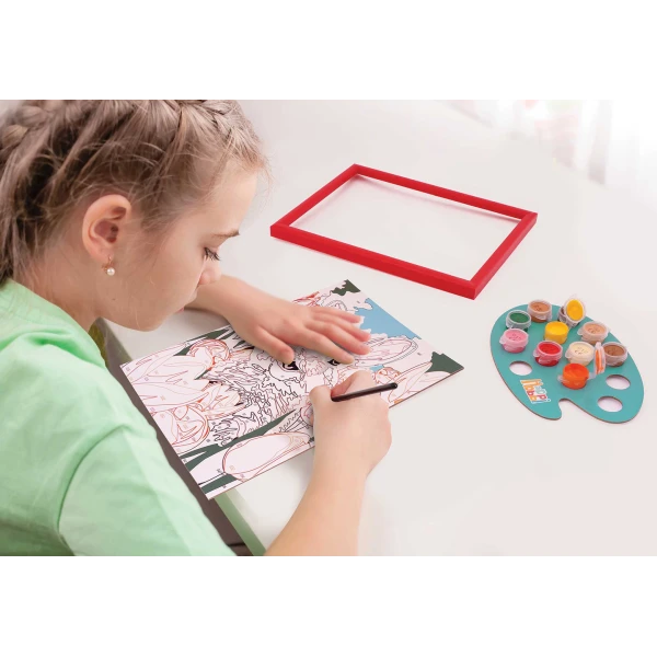 HAPPIHOBBI PAINT & FRAME BY NUMBERS CHEERFUL BUNNY ΓΙΑ 8+ ΧΡΟΝΩΝ