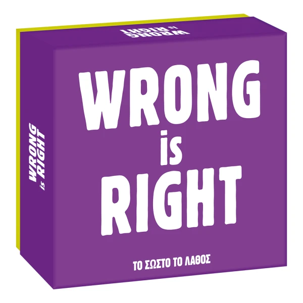 AS GAMES ΕΠΙΤΡΑΠΕΖΙΟ ΠΑΙΧΝΙΔΙ GIFT GAMES WRONG IS RIGHT ΓΙΑ ΗΛΙΚΙΕΣ 15+ ΧΡΟΝΩΝ ΚΑΙ 2-6 ΠΑΙΚΤΕΣ