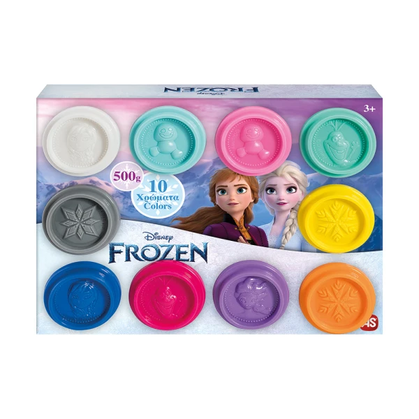AS ΠΛΑΣΤΕΛΙΝΗ DISNEY FROZEN ΚΟΥΤΙ ΜΕ 10 ΒΑΖΑΚΙΑ ΚΑΙ ΚΑΠΑΚΙΑ ΚΑΛΟΥΠΑΚΙΑ 500gr ΓΙΑ 3+ ΧΡΟΝΩΝ