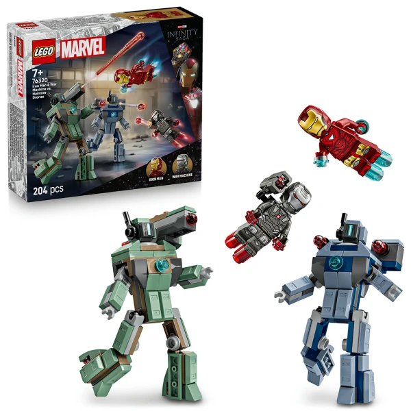 LEGO® MARVEL ΆΙΡΟΝ ΜΑΝ & ΓΟΥΟΡ ΜΑΣΙΝ VS. HAMMER DRONES