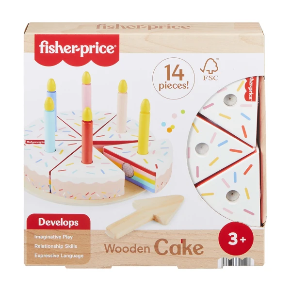 FISHER PRICE WOODEN CAKE