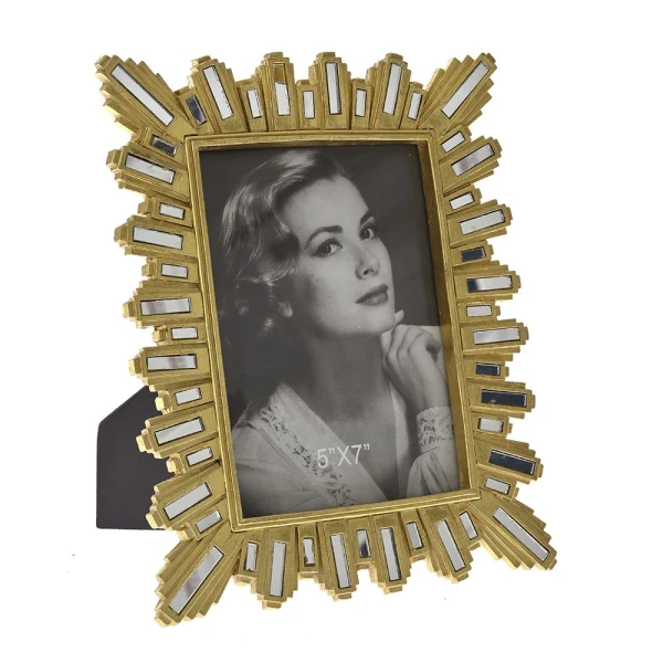 GOLD POLYRESIN PHOTO FRAME 21X25 CM FOR 13X18 cm PHOTO