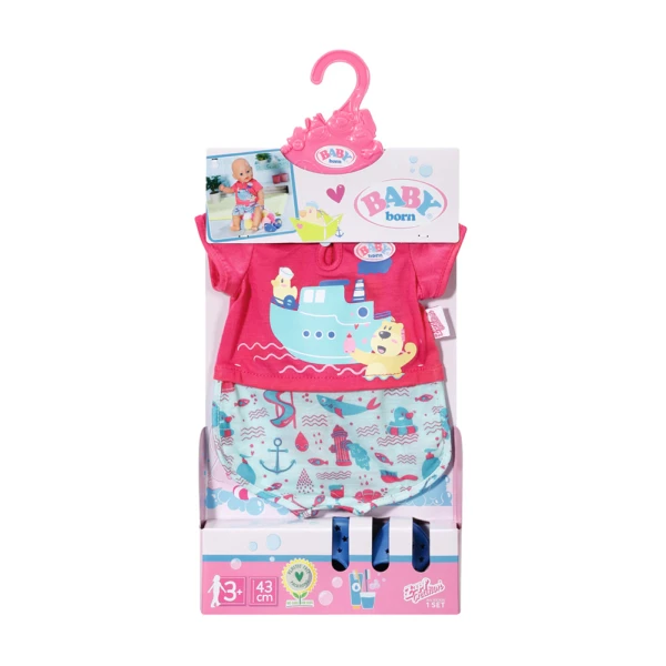 ZAPF CREATION BABY BORN ΠΥΤΖΑΜΑ & ΠΑΠΟΥΤΣΑΚΙΑ 43 cm
