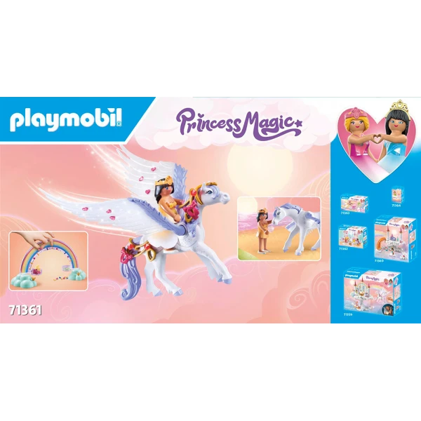 PLAYMOBIL PRINCESS MAGIC PEGASUS WITH RAINBOW IN THE CLOUDS