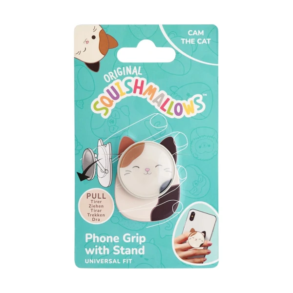 SQUISHMALLOWS UNIVERSAL PHONE GRIP & HOLDER - CAM THE CAT