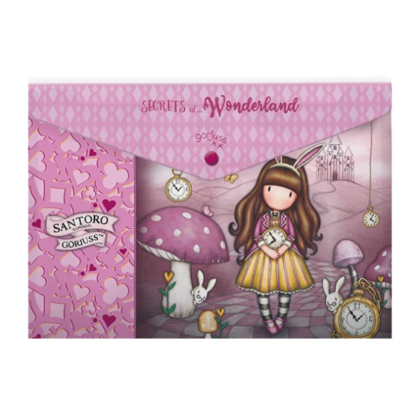 FOLDER WITH BUTTON 33X23 cm GORJUSS - 3 DESIGNS