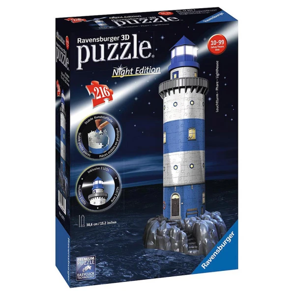 RAVENSBURGER 3D LED ΠΑΖΛ ΦΑΡΟΣ ΝΥΧΤΕΡΙΝΗ ΕΚΔΟΣΗ