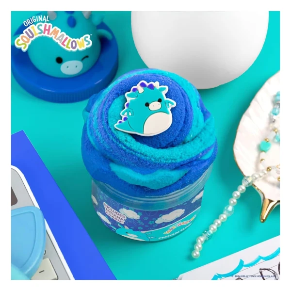 SQUISHMALLOWS SCENTED CLOUD SLIME WITH TOPPER IN JAR W1 - TATIANA THE DRAGON