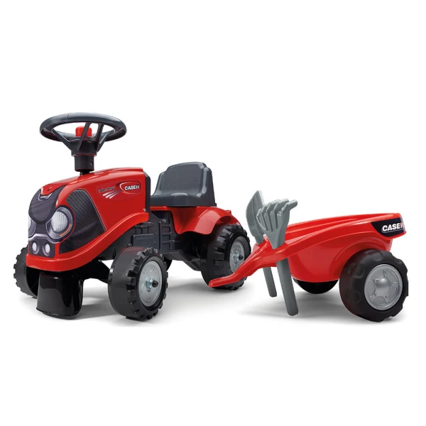 FALK BABY CASE IH ΠΟΔΟΚΙΝΗΤΟ ΤΡΑΚΤΕΡ ΜΕ ΤΡΕΪΛΕΡ ΦΤΥΑΡΙ ΚΑΙ ΤΣΟΥΓΚΡΑΝΑ
