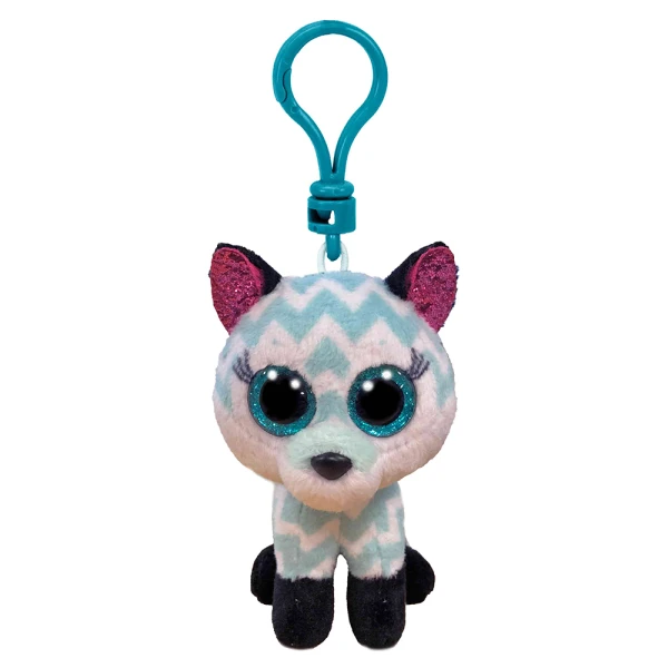 TY BEANIE BOOS ATLAS PLUSH CLIP FOX MULTICOLOR 8.5CM