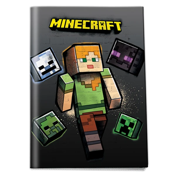 ΤΕΤΡΑΔΙΟ ΚΑΡΦΙΤΣΑ 17Χ25 εκ. 40 ΦΥΛΛΑ MINECRAFT - 2 ΣΧΕΔΙΑ