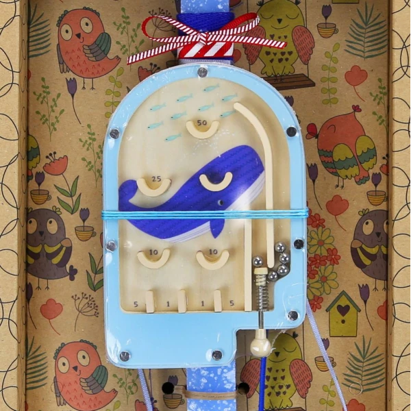 SYNCHRONIA HANDMADE CANDLE 30 cm MINI PINBALL - WHALE