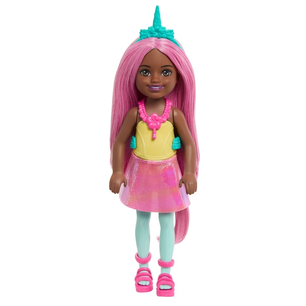 BARBIE ΚΟΥΚΛΑ CHELSEA ΠΑΡΑΜΥΘΕΝΙΟΣ ΚΟΣΜΟΣ - ΜΟΝΟΚΕΡΟΣ ΜΕ ΡΟΖ ΜΑΛΛΙΑ
