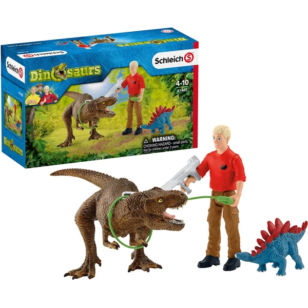 ΜΙΝΙΑΤΟΥΡΕΣ SCHLEICH ΣΕΤ ΠΑΙΧΝΙΔΙΟΥ ΕΠΙΘΕΣΗ ΤΥΡΑΝΝΟΣΑΥΡΟΥ ΡΕΞ