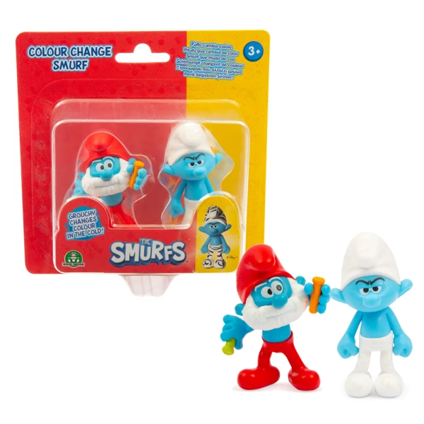 SMURFS 2 FIGURES 5 cm WITH COLOR CHANGE - SEVERAL DESIGNS