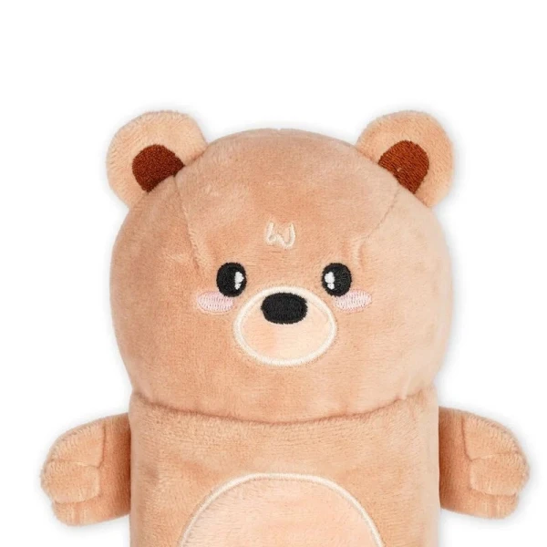 LEGAMI PLUSH PENCIL CASE SUPER SOFT - TEDDY BEAR