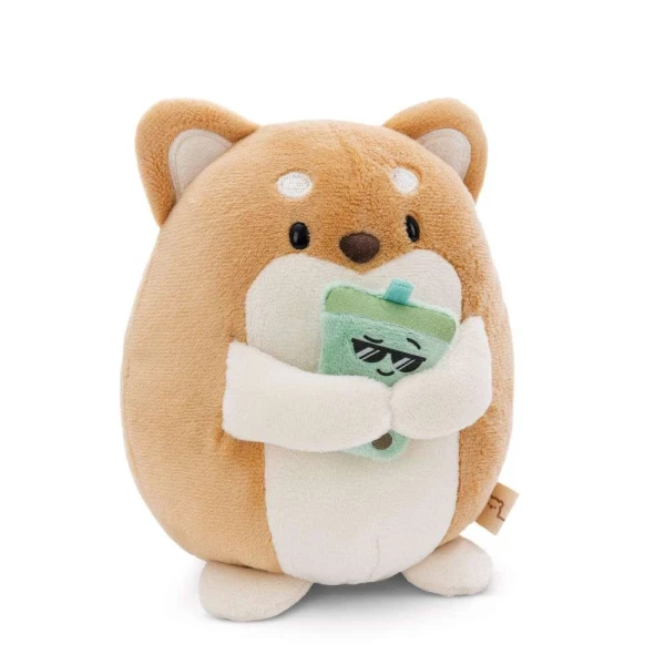 MY MOCHI PLUSH 16 cm DOG HIRO WITH BUBBLE TEA IN GIFT BOX