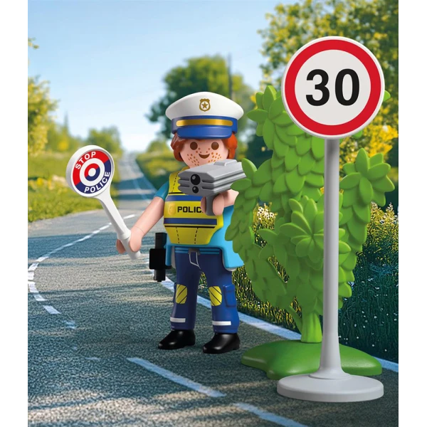 PLAYMOBIL SPECIAL PLUS ΑΣΤΥΝΟΜΙΚΟΣ ΜΕ ΡΑΝΤΑΡ ΤΑΧΥΤΗΤΑΣ