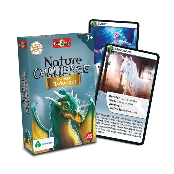 AS GAMES ΠΑΙΧΝΙΔΙ ΜΕ ΚΑΡΤΕΣ NATURE CHALLENGE ΖΩΑ ΓΙΑ ΗΛΙΚΙΕΣ 7+ ΧΡΟΝΩΝ ΚΑΙ 2-6 ΠΑΙΚΤΕΣ - 6 ΣΧΕΔΙΑ