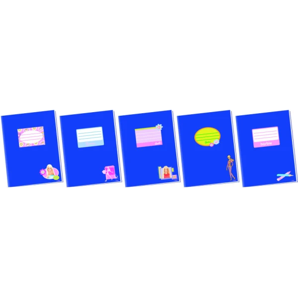 NOTEBOOKS SET 5 PCS. PAXOS BARBIE A