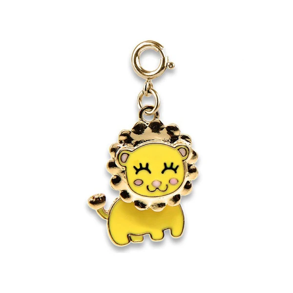 CHARM IT GOLD SWIVEL LION